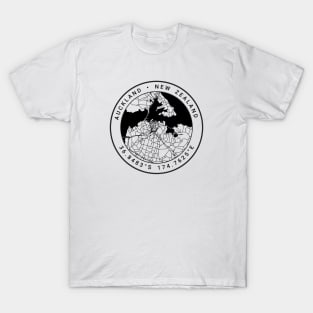 Auckland Map T-Shirt